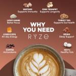 RYZE Mushroom Coffee Dark Roast with Adaptogens