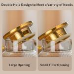 Buaic 2-Pack Glass Pitcher with Yellow Handle