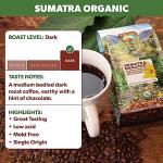 Low Acid Organic Dark Roast Coffee, Whole Bean
