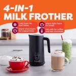 Electric Milk Frother and Steamer, 4-in-1