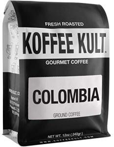 Koffee Kult Colombian Medium Roast Ground Coffee 12oz