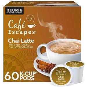 Café Escapes Chai Latte K-Cup Pods, 60 Count