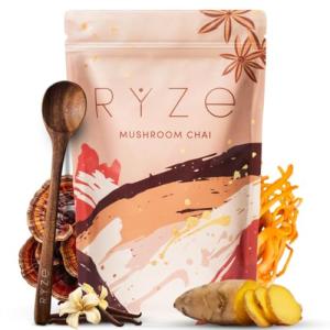 RYZE Mushroom Chai with 6 Organic Adaptogens