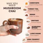 RYZE Mushroom Chai with 6 Organic Adaptogens