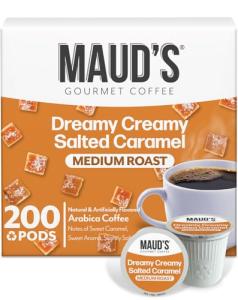 Maud's Salted Caramel Coffee Pods - 200 Count