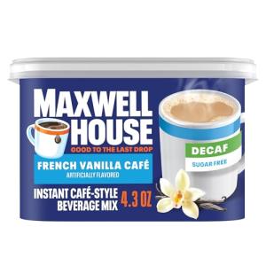 Maxwell House Decaf French Vanilla Instant Coffee Mix