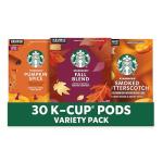Starbucks Fall K-Cup Coffee Pods Bundle, 30 Count