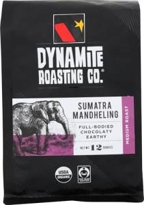 Organic Sumatra Coffee by Dynamite Roasting, 12 Oz