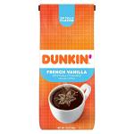 Dunkin' Donuts French Vanilla Coffee, 12 Oz Bag