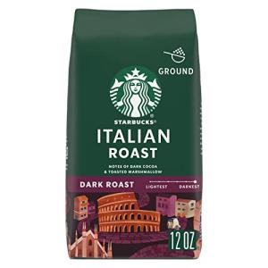 Starbucks Dark Italian Roast Ground Coffee, 12 oz