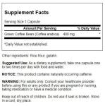 Swanson Green Coffee Bean Extract 400mg, 60 Capsules