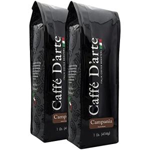 Caffe D'arte Campania Dark Roast Whole Beans - 2 Pack