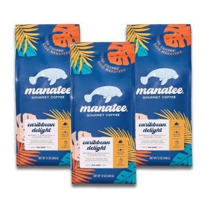Manatee Gourmet Medium Roast Coffee - Caribbean Delight 36 oz
