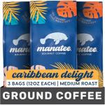 Manatee Gourmet Medium Roast Coffee - Caribbean Delight 36 oz