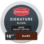 Community Coffee Signature Blend Dark Roast Pods, 18 Count
