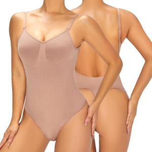 Mobeso Seamless Slimming Thong Bodysuit