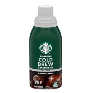 Starbucks Signature Sweetened Cold Brew Coffee 32 oz
