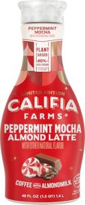 Peppermint Mocha Cold Brew Coffee with Almond Milk