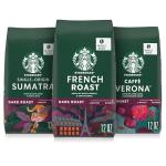 Starbucks Dark Roast Coffee Beans Variety Pack