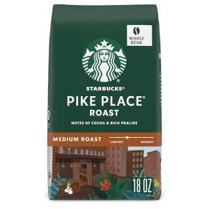 Starbucks Pike Place Medium Roast Coffee Beans 18 oz