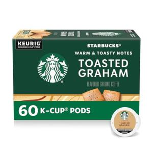 Starbucks Toasted Graham K-Cup Coffee Pods, 60 Count