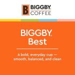 BIGGBY Whole Bean Coffee, Medium Roast, 5lb Bag