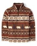 Boys' Iced Coffee Fairisle Fleece Pullover
