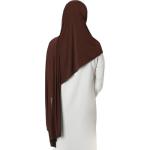 Shiny Rhinestone Coffee Instant Hijab for Women
