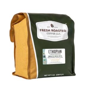 Organic Ethiopian Yirgacheffe Coffee Beans, 5 Pound
