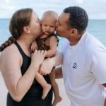 SwimZip Girls' Ruffle Swim Suit - Cold Brew