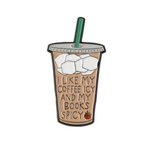 I Like My Coffee Icy Enamel Pin Brooch