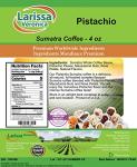 Pistachio Sumatra Gourmet Whole Coffee Beans 4 oz