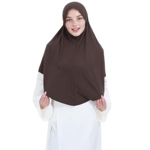Soft Stretchy Dark Coffee Hijab for Women