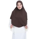 Soft Stretchy Dark Coffee Hijab for Women