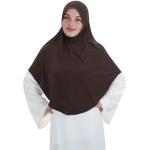 Soft Stretchy Dark Coffee Hijab for Women