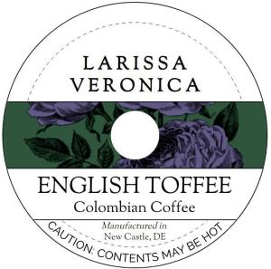 English Toffee Flavored Colombian Coffee K-Cups 2 Pack