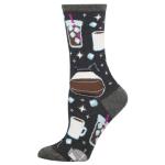 Iced Coffee Crew Socks for Women
