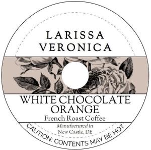 White Chocolate Orange French Roast Coffee (Single Serve K-Cup Pods) (Gourmet, Naturally Flavored, Whole Coffee Beans) (12 pods, ZIN: 575655)