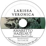 Amaretto Hazelnut Sumatra Decaf Coffee (Single Serve K-Cup Pods) (Gourmet, Naturally Flavored, Whole Coffee Beans) (12 pods, ZIN: 571150)