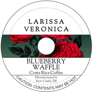 Blueberry Waffle Costa Rica Coffee (Single Serve K-Cup Pods) (Gourmet, Naturally Flavored, Whole Coffee Beans) (12 pods, ZIN: 577983)