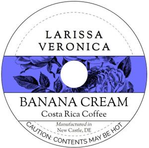 Banana Cream Costa Rica Coffee (Single Serve K-Cup Pods) (Gourmet, Naturally Flavored, Whole Coffee Beans) (12 pods, ZIN: 571215)