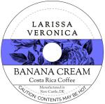 Banana Cream Costa Rica Coffee (Single Serve K-Cup Pods) (Gourmet, Naturally Flavored, Whole Coffee Beans) (12 pods, ZIN: 571215)