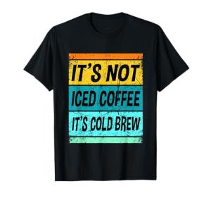 Retro Cold Brew Shirt Coffee Men Women Kids T-Shirt