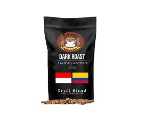 Revocup Dark Roast Whole Bean Coffee 12oz – Bold Strong Coffee with Smoky Aroma, Low Acidity, Baker’s Chocolate, Roasted Nut & Dried Fruit Notes – Premium Fresh Gourmet Arabica