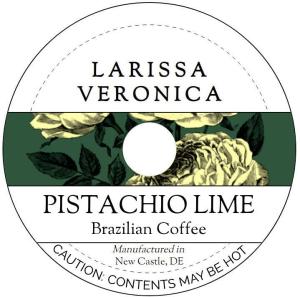 Pistachio Lime Brazilian Coffee (Single Serve K-Cup Pods) (Gourmet, Naturally Flavored, Whole Coffee Beans) (12 pods, ZIN: 577282)