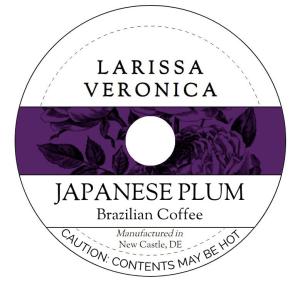 Japanese Plum Brazilian Coffee (Single Serve K-Cup Pods) (Gourmet, Naturally Flavored, Whole Coffee Beans) (12 pods, ZIN: 573202)