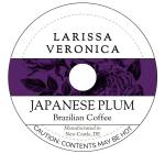 Japanese Plum Brazilian Coffee (Single Serve K-Cup Pods) (Gourmet, Naturally Flavored, Whole Coffee Beans) (12 pods, ZIN: 573202)