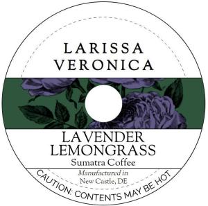 Lavender Lemongrass Sumatra Coffee (Single Serve K-Cup Pods) (Gourmet, Naturally Flavored, Whole Coffee Beans) (12 pods, ZIN: 575533) - 2 Pack