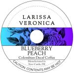 Blueberry Peach Colombian Decaf Coffee (Single Serve K-Cup Pods) (Gourmet, Naturally Flavored, Whole Coffee Beans) (12 pods, ZIN: 575964)
