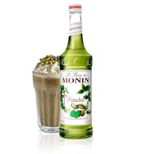 Monin - Pistachio Syrup | Rich & Buttery Sweetness, Premium Syrup for Coffee, Cold Brews & More | Clean Label with No Artificial Flavors, No Artificial Preservatives (BPA Free Bottle, 25.4 fl oz)